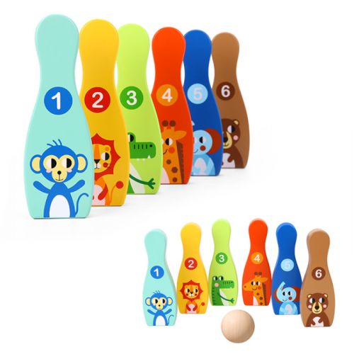 Деревянная игрушка Tooky Toy Игра Боулинг