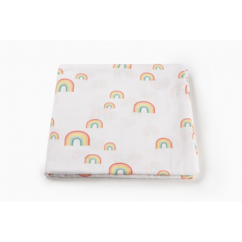 Пеленка Firstday Муслиновая Rainbow 120х120 см