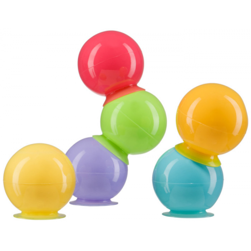 Happy Baby Набор ПВХ-игрушек для ванной IQ-Bubbles
