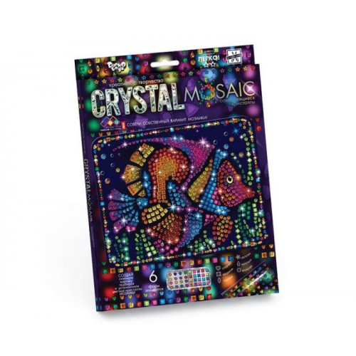 Danko Toys Набор креативного творчества Crystal Mosaic Рыбка