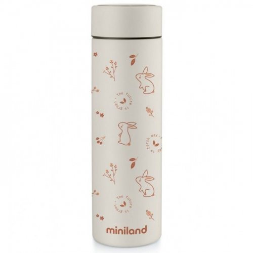 Термос Miniland для жидкостей Natur Thermos зайчики 450 мл