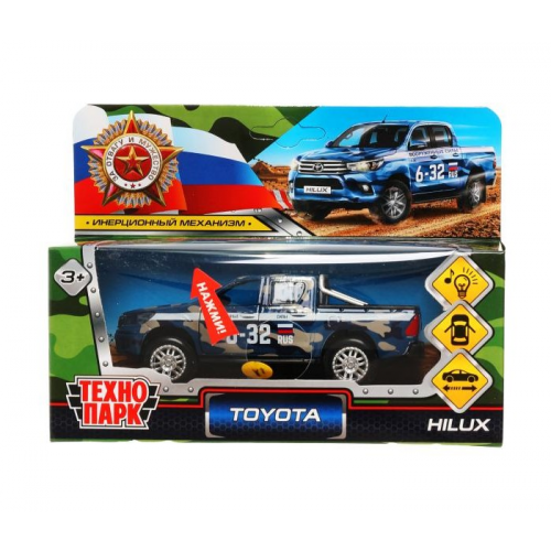 Технопарк Машина Toyota Hilux Камуфляж 12 см