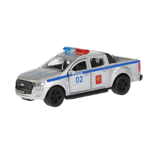 Технопарк Машина металлическая Ford Ranger пикап Полиция 12 см