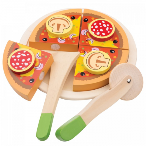 Деревянная игрушка New Cassic Toys Пицца салями