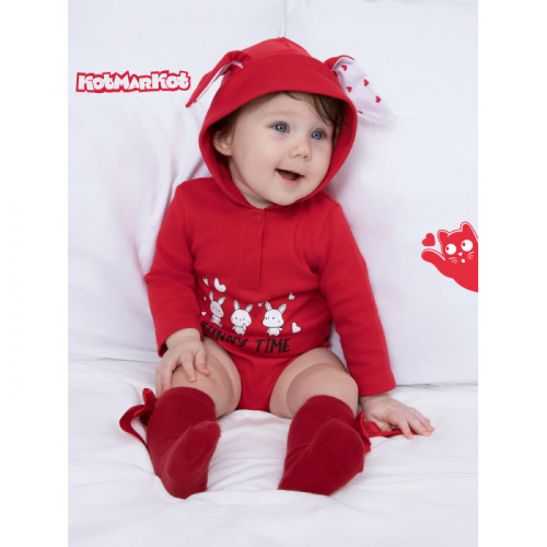 КотМарКот Боди с капюшоном Bunny love 932322589