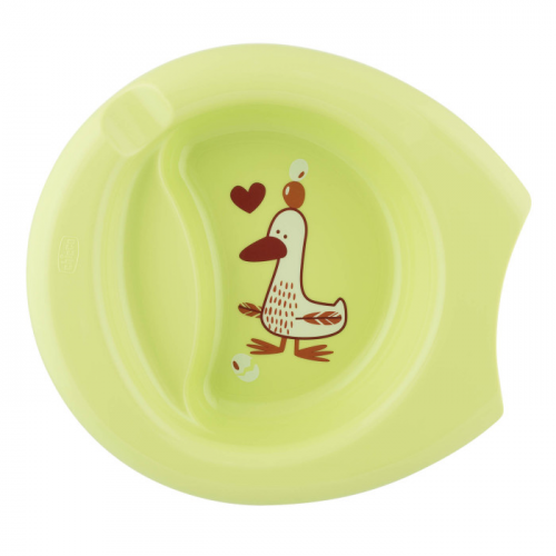 Chicco Тарелка детская с разделителем Easy Feeding 6+ мес