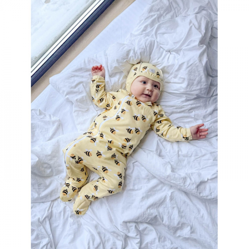 Mjolk Комбинезон утепленный Sleep and Play Пчёлки