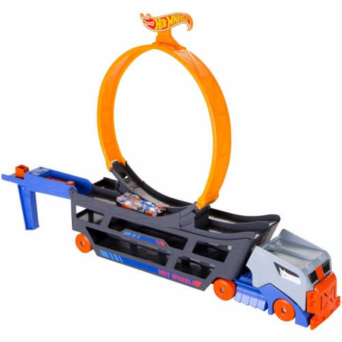 Hot Wheels Игровой набор Stunt and Go Грузовик-пусковая установка