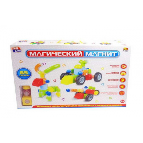 Конструктор ABtoys Магический магнит (65 деталей)
