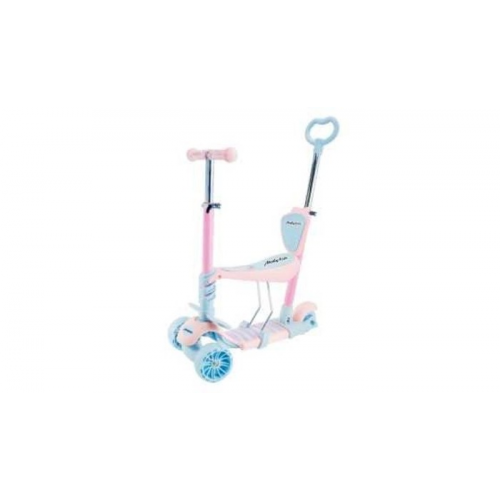 Трехколесный самокат Moby Kids Pony 3 в 1 светящиеся колеса