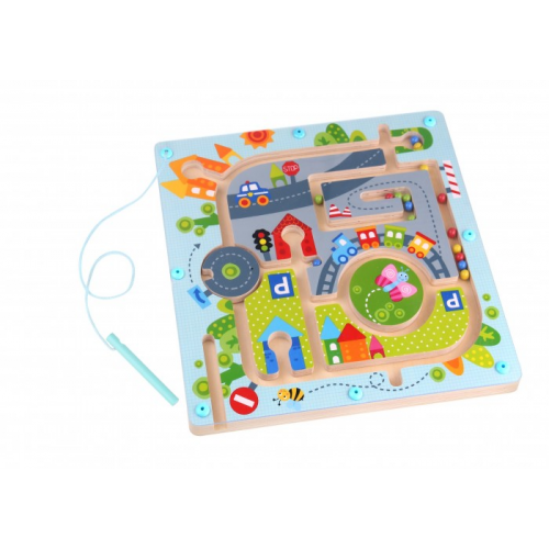 Деревянная игрушка Tooky Toy Магнитная игра Городок