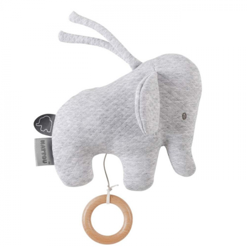 Мягкая игрушка Nattou Musical Soft toy Tembo jacquard Слоник 21 см музыкальная