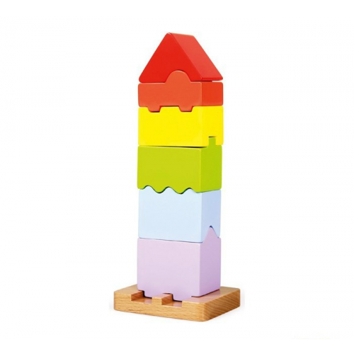 Деревянная игрушка Bino Цветная башня