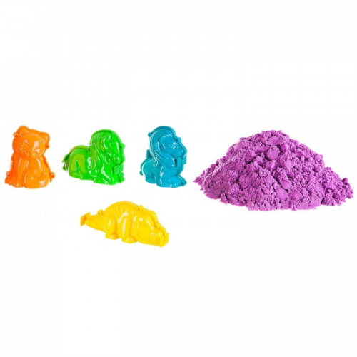 Bondibon Набор игровой Марсианский песок 500 г 4 формочки 3D из двух частей