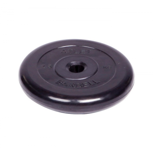 MB Barbell Диск обрезиненный Atlet d 31 мм 2.5 кг