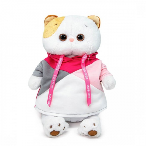 Мягкая игрушка Budi Basa Кошечка Ли-Ли в разноцветной толстовке 24 см