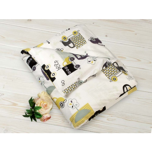 Постельное белье AmaroBaby Пододеяльник на молнии Город 147х112 (бязь)