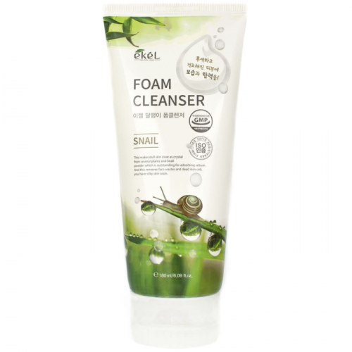 Ekel Пенка для умывания с муцином улитки Foam Cleanser Snail 180 мл