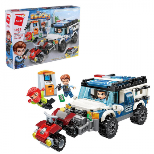 Конструктор Enlighten Brick Машина с фигурками и аксессуарами 244 детали