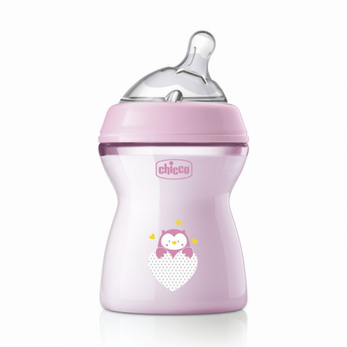 Бутылочка Chicco Natural Feeling силиконовая соска с флексорами c 2 мес. 250 мл