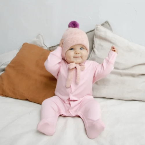 Airwool Комбинезон нательный с длинным рукавом детский на кнопках для новорожденных BMLRB