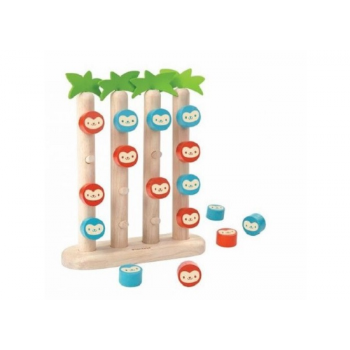 Деревянная игрушка Plan Toys Четыре обезьянки в ряд