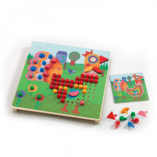 Djeco Настольная игра Мозаика Животные
