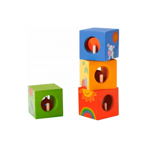 Деревянная игрушка Classic World Кубики-пазлы Волшебные кубики с сюрпризом