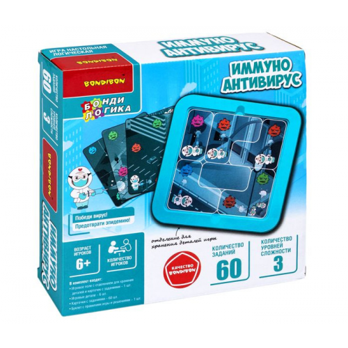 Bondibon Настольная игра-головоломка Имунно Антивирус