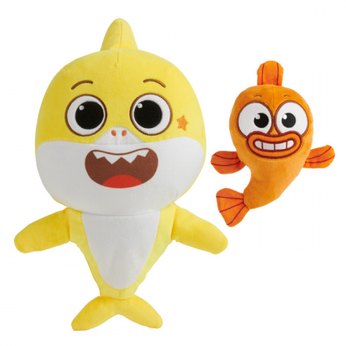 Мягкая игрушка Baby Shark плюшевая музыкальная Baby Shark and William