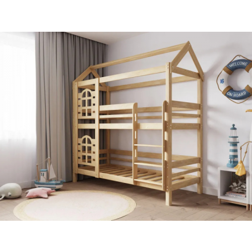Подростковая кровать Green Mebel двухъярусная домик Бэби люкс 190х70