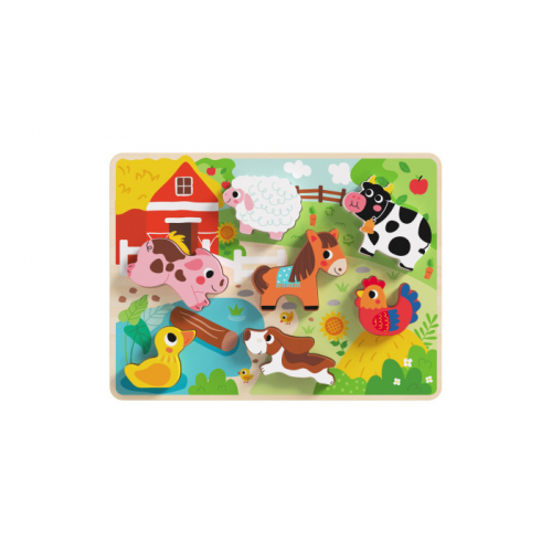Деревянная игрушка Tooky Toy 3D Пазл Питомцы TH636