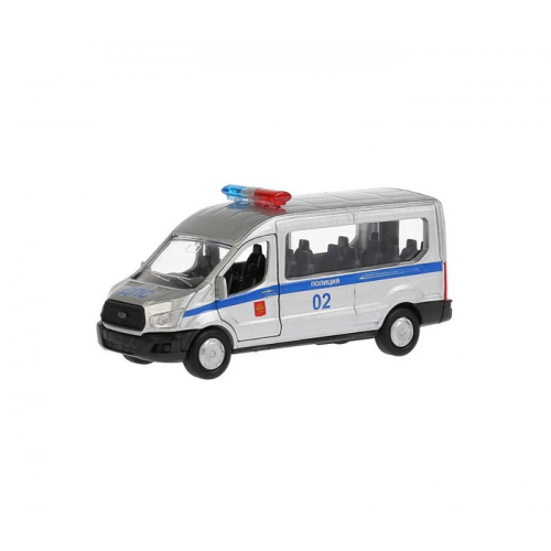 Технопарк Машина металлическая FORD Transit полиция 12 см