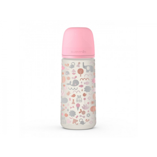 Бутылочка Suavinex с мягкой физиологической силиконовой соской Memories 360 мл