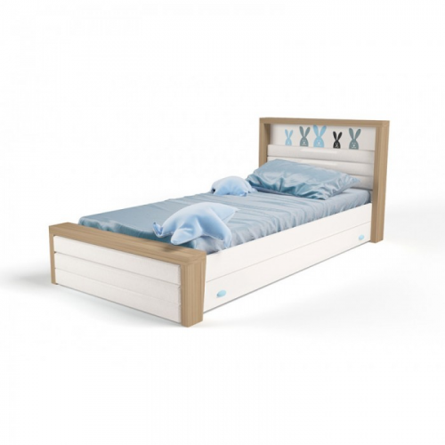 Подростковая кровать ABC-King Mix Bunny №4 с мягким изножьем 190x120 см