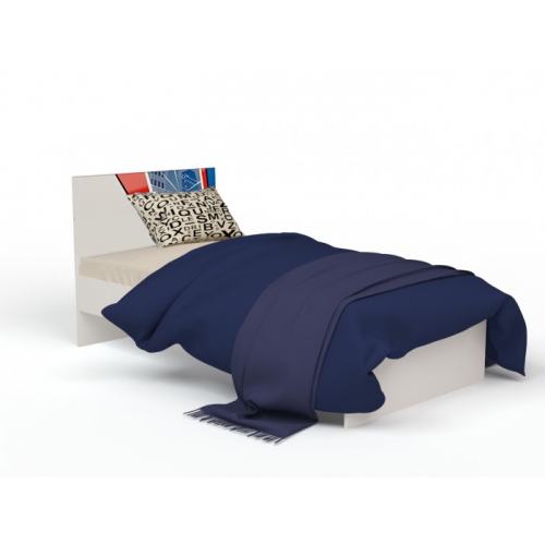 Подростковая кровать ABC-King Человек паук с рисунком без ящика 160x90 см