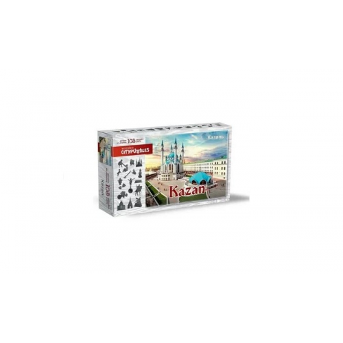 Деревянная игрушка Нескучные Игры Фигурный пазл Citypuzzles - Казань (103 детали)