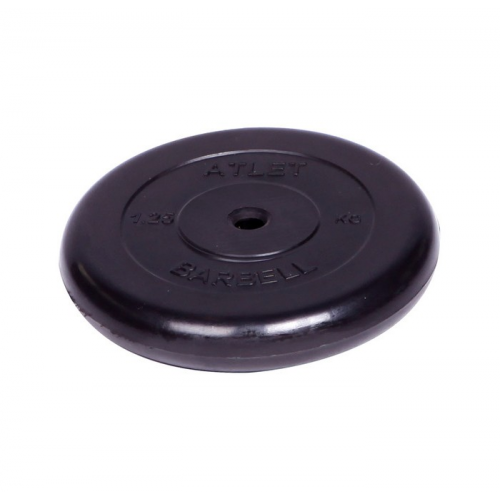 MB Barbell Диск обрезиненный Atlet d 26 мм 1.25 кг