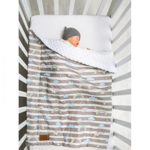 Плед AmaroBaby Растём вместе Радуга 95х85 см