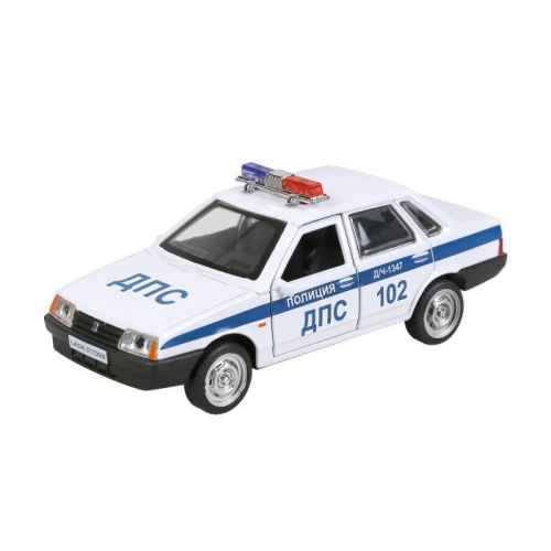 Технопарк Машина металлическая Lada-21099 Спутнмк Полиция 12 см