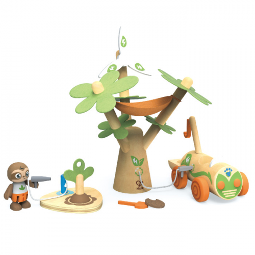 Hape Набор для мини-дома Машинки и фигурки