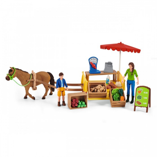Schleich Игровой набор Мобильный прилавок Солнечный день