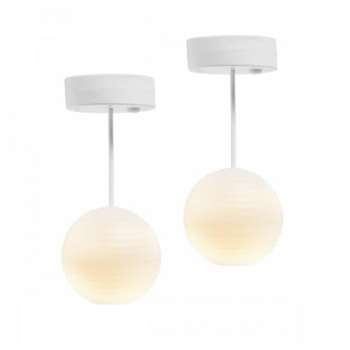 Lundby Освещение для домика Люстра с абажуром из рисовой бумаги 2 шт