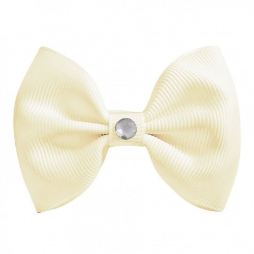 Milledeux Заколка-зажим Bowtie Bow со стразом большая Glam Grosgrain