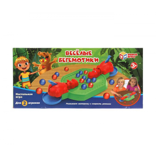 Умные игры Настольная игра веселые Бегемотики