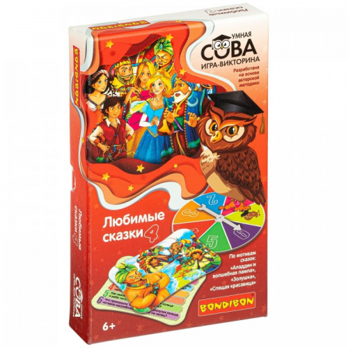 Bondibon Игра-викторина Умная Сова Любимые сказки 4