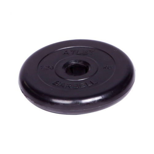 MB Barbell Диск обрезиненный Atlet d 51 мм 1.25 кг