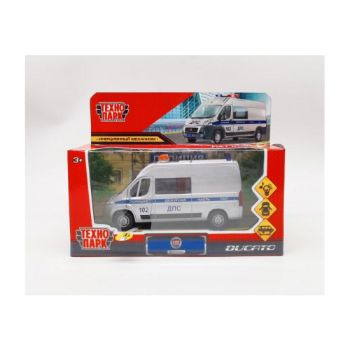 Технопарк Машина металлическая Fiat Ducato Полиция