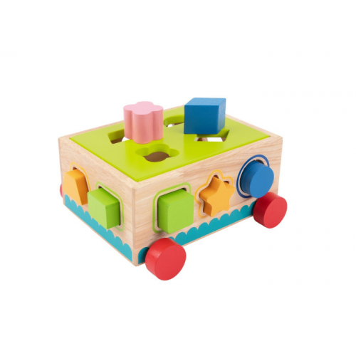 Деревянная игрушка Tooky Toy Сортер-тележка TH580