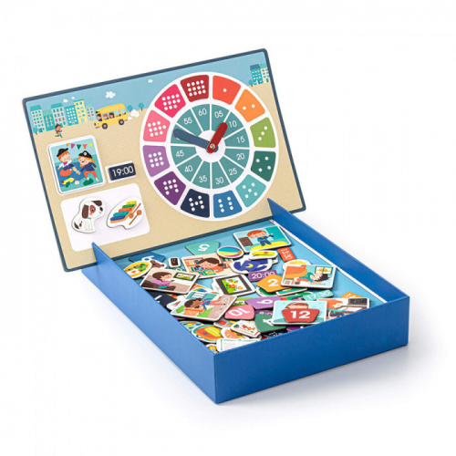 Apli Kids Магнитная игра Время (96 магнитов)